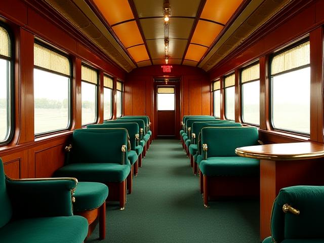 復元された急行「天狗」の客車