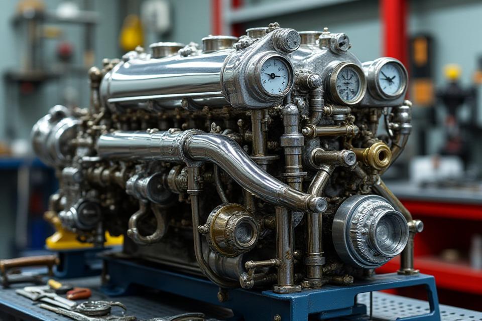 キハ07形気動車のエンジン修復